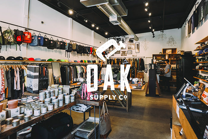 Image of the inside of sister store Oakland Supply co.
