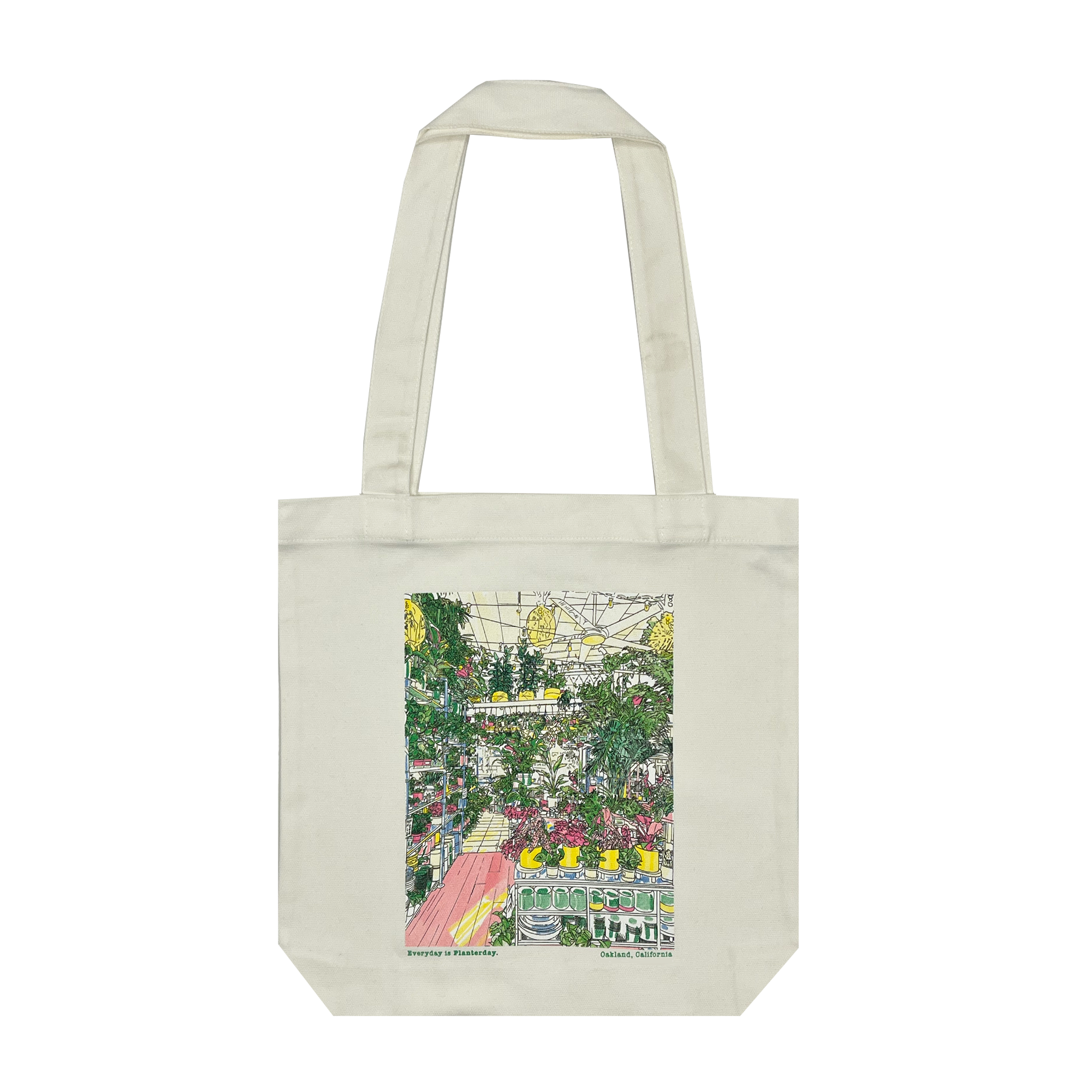 Shopping Tote Bag Planterday MissionDriven Plant Shop, Cotton