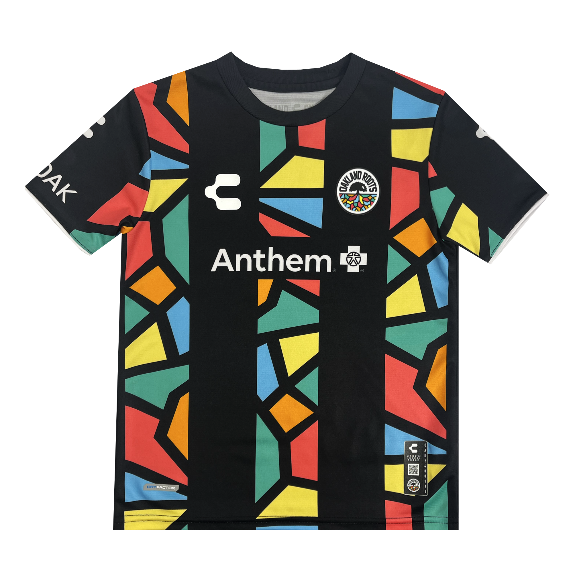 Youth Oakland Roots SC First Kit ft. Anthem Blue Cross