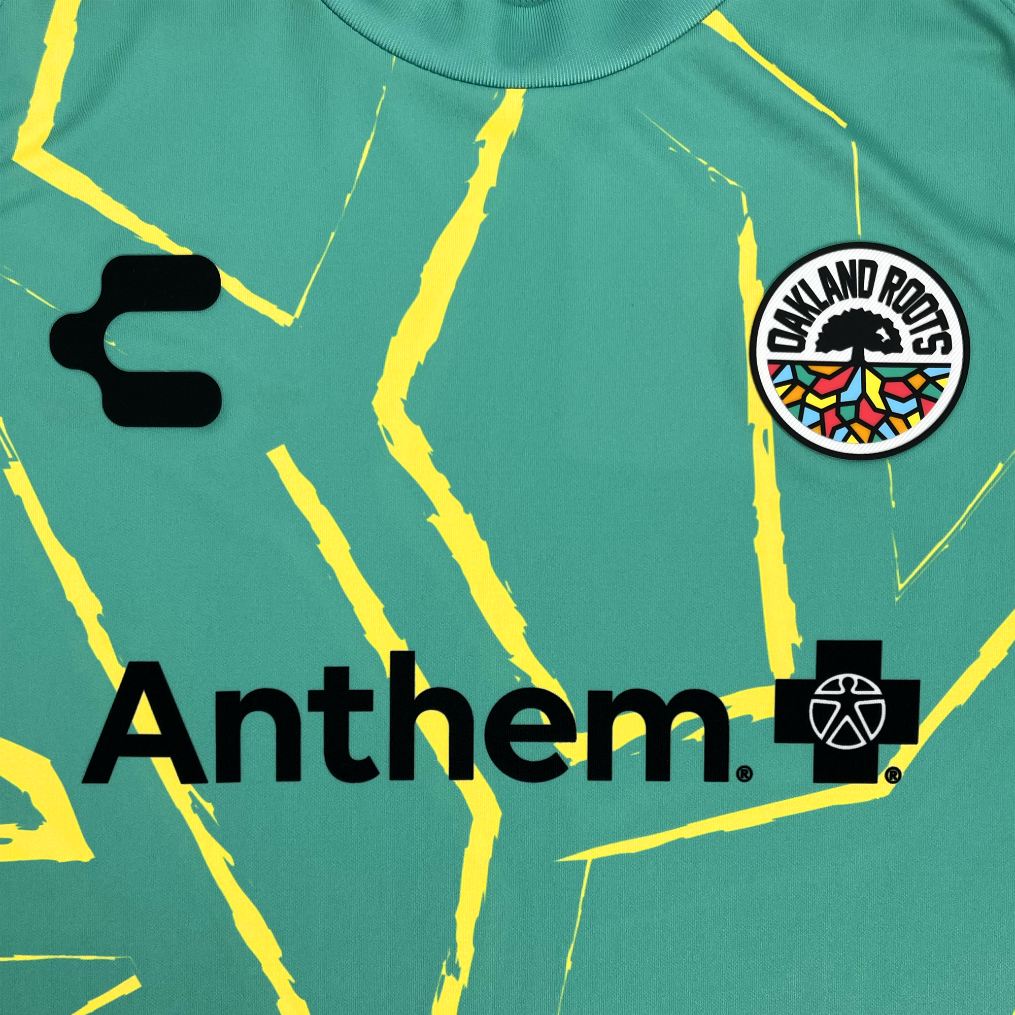 Custom Unisex Oakland Roots SC Goalkeeper Kit ft. Anthem Blue Cross