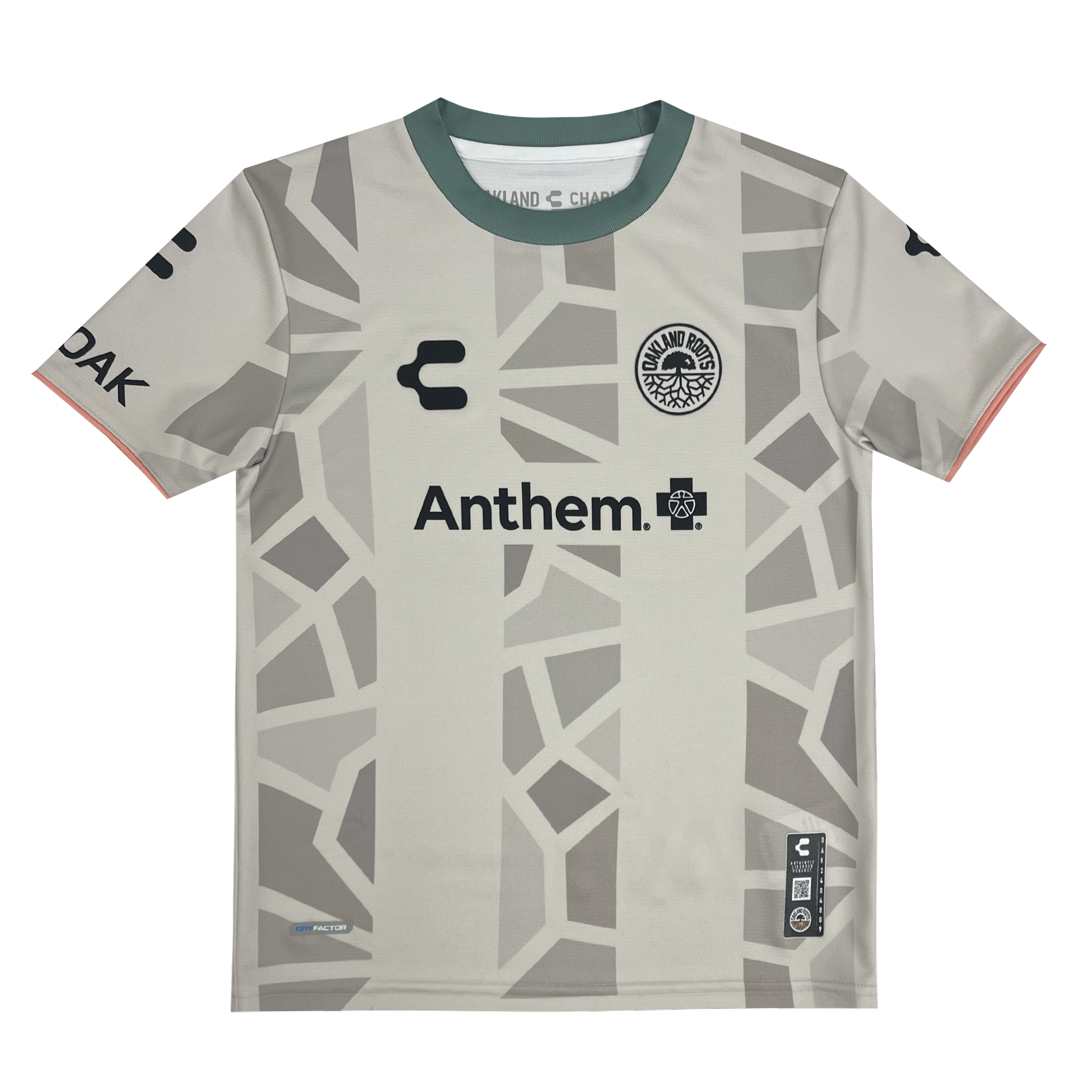Custom Youth Oakland Roots SC Second Kit ft. Anthem Blue Cross