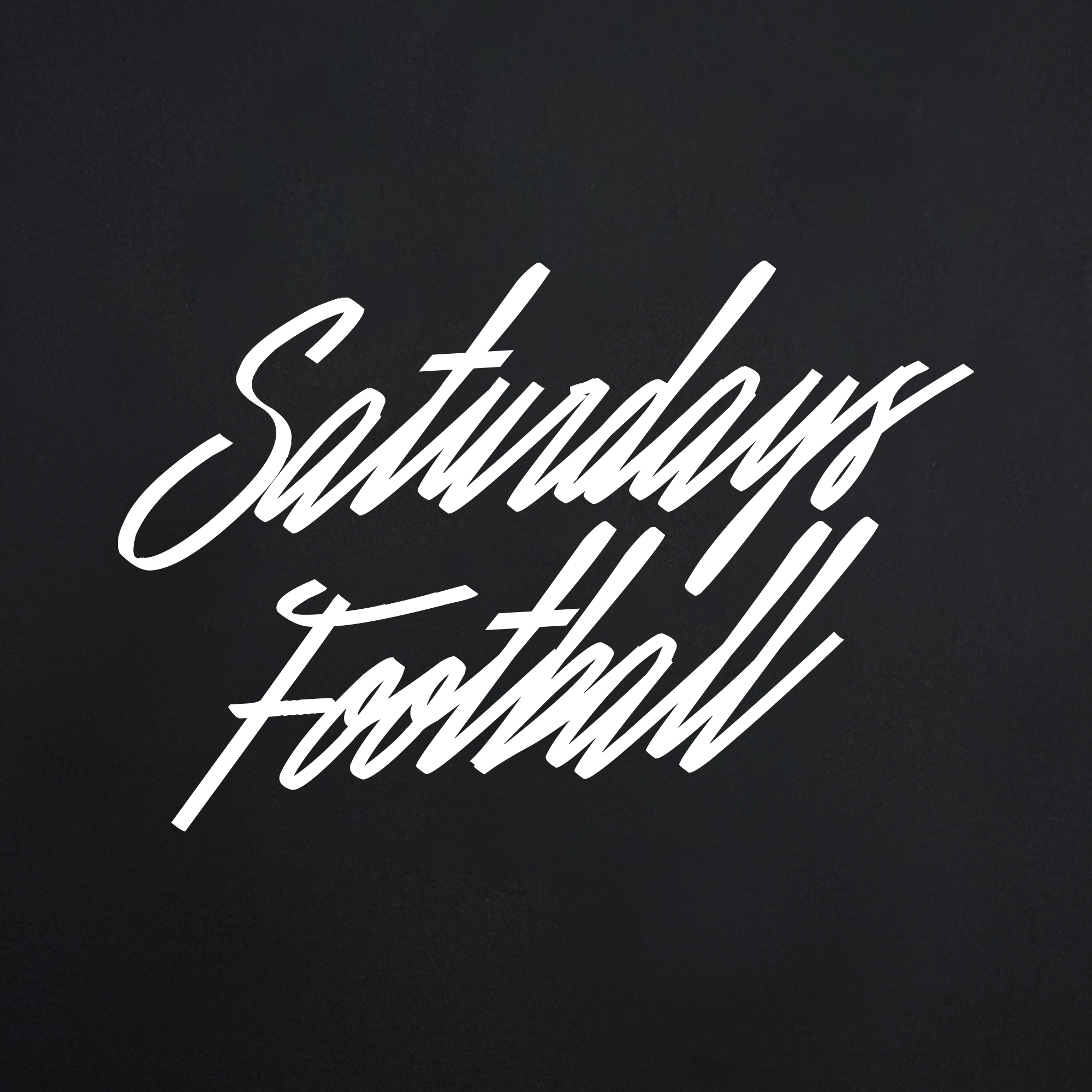 White, bold cursive "Saturdays Football" text pops on black, bringing sporty energy to the Oaklandish Saturdays Football World Class Tee—a classic fit men's shirt made from 100% cotton.