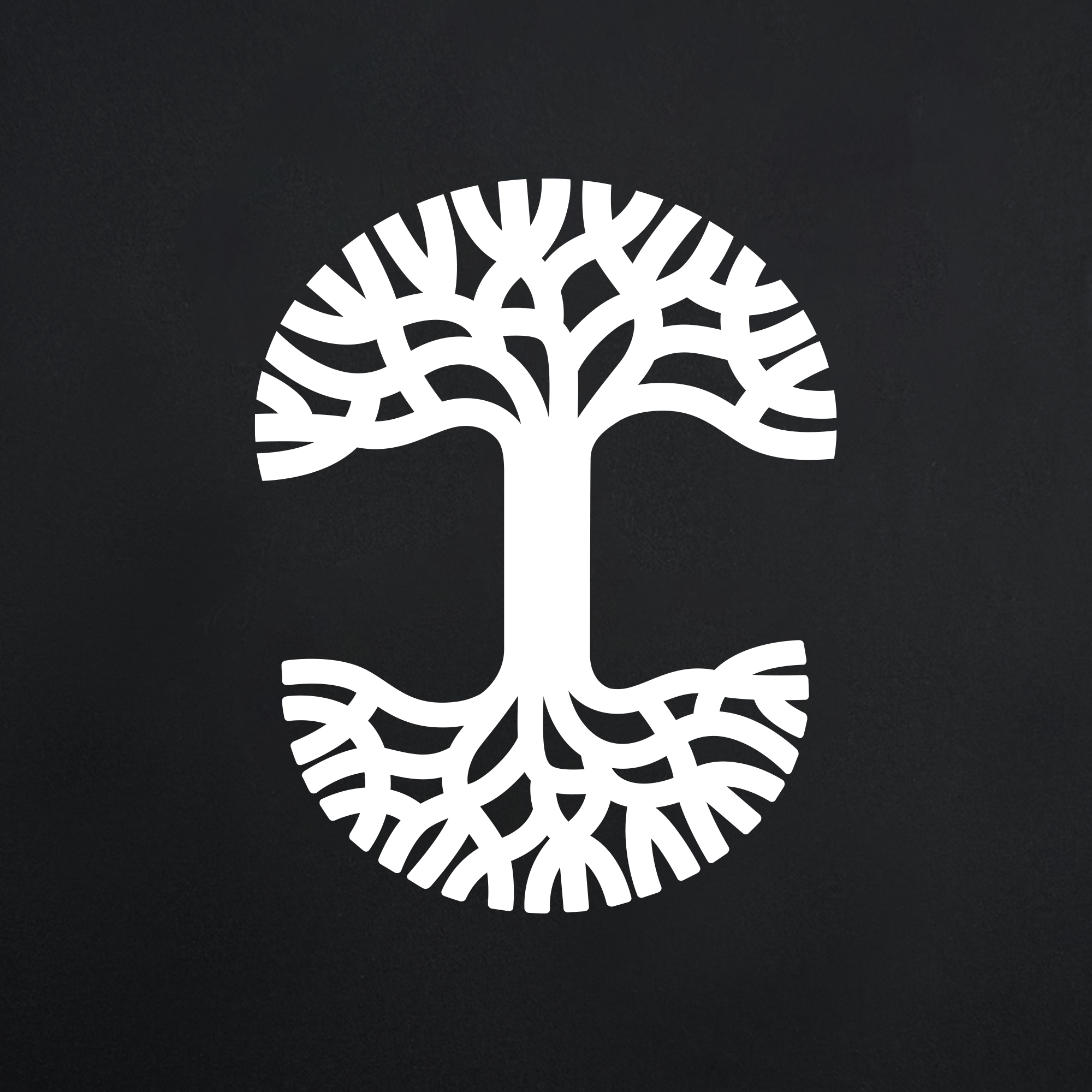 The Oaklandish Saturdays Football World Class Tee features a white, stylized tree in a circle on a black background. Crafted from soft 100% cotton, this classic-fit men's shirt is a standout addition to any collection.