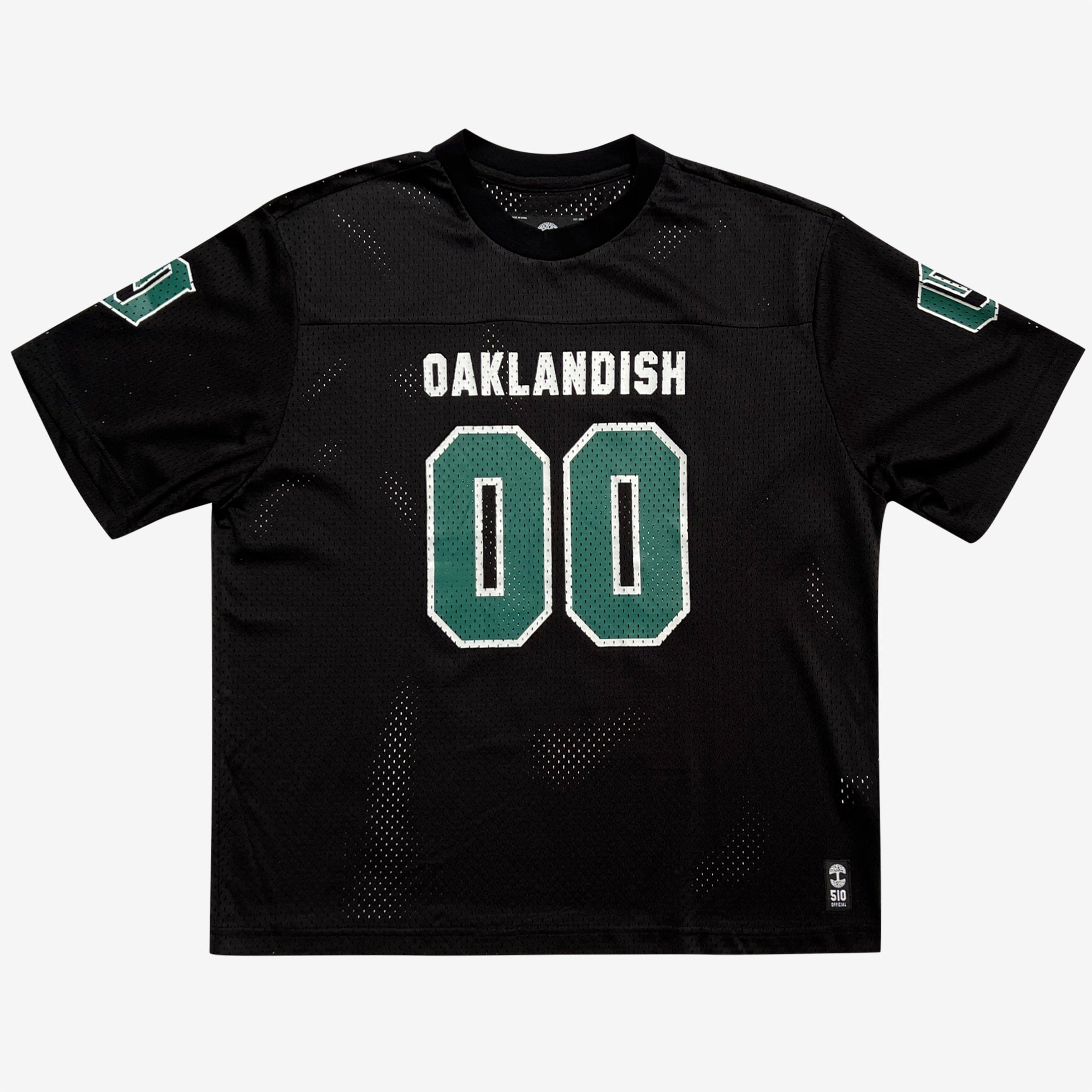 Oaklandish Football Jersey - Official Away, O for Oakland, Boxy Mesh, White X-Large / White