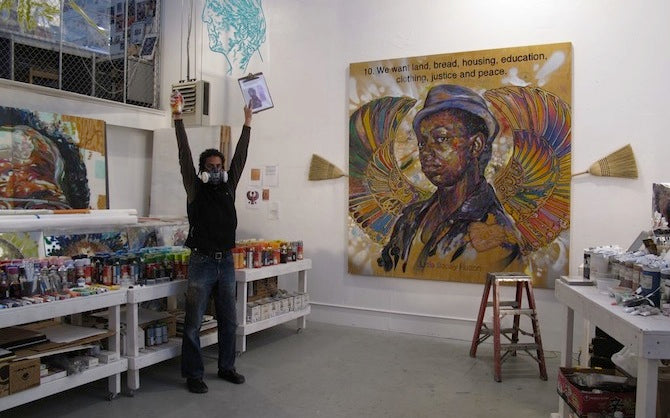 Brett Cook in his studio.