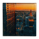 Fridge magnet with image of Oakland at sunset by photographer Vincent James.