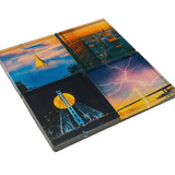 Set of 4 fridge magnets depicting stunning images of Oakland by photographer Vincent James.