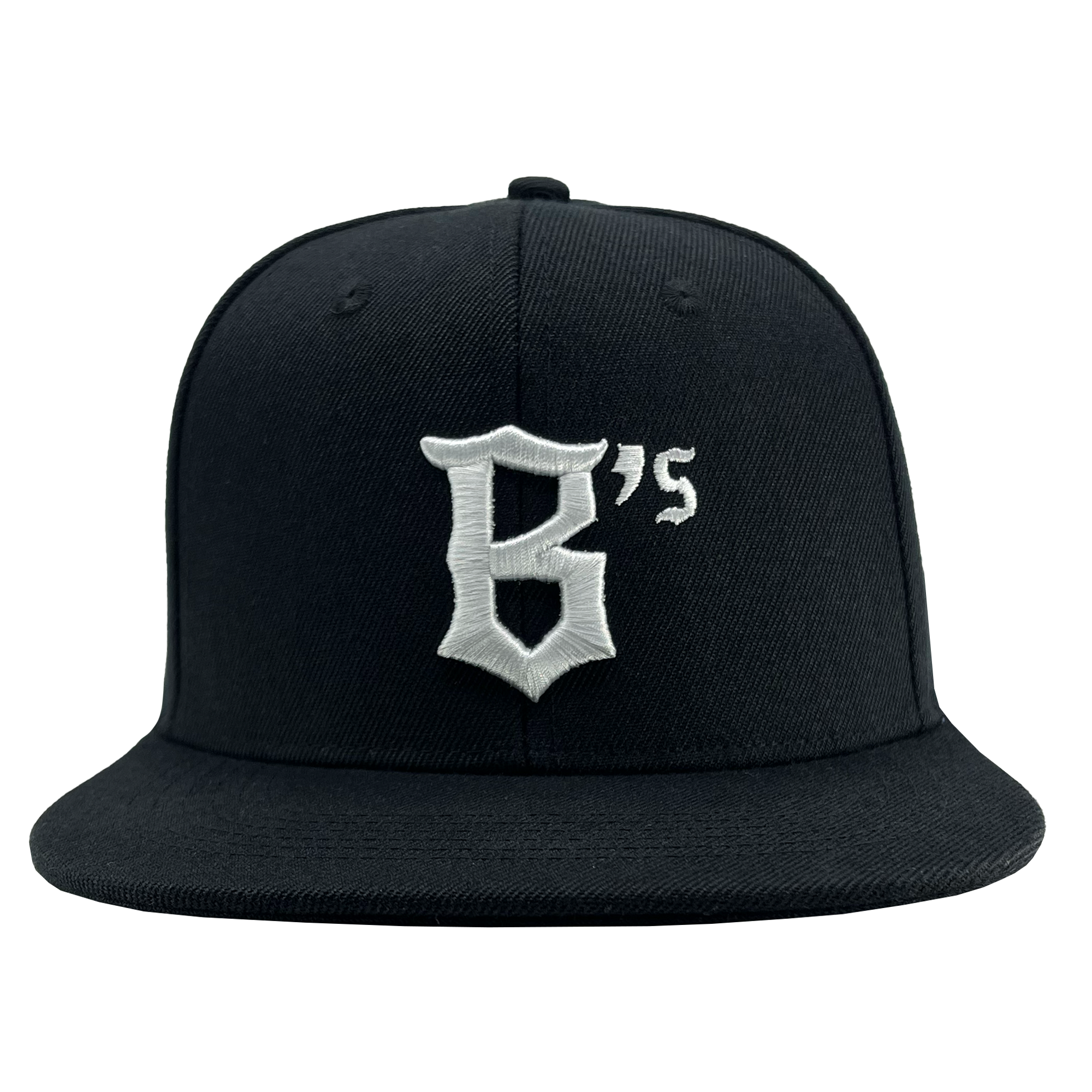 Front view of a black ball cap with Oakland Ballers B embroidered on the front crown.