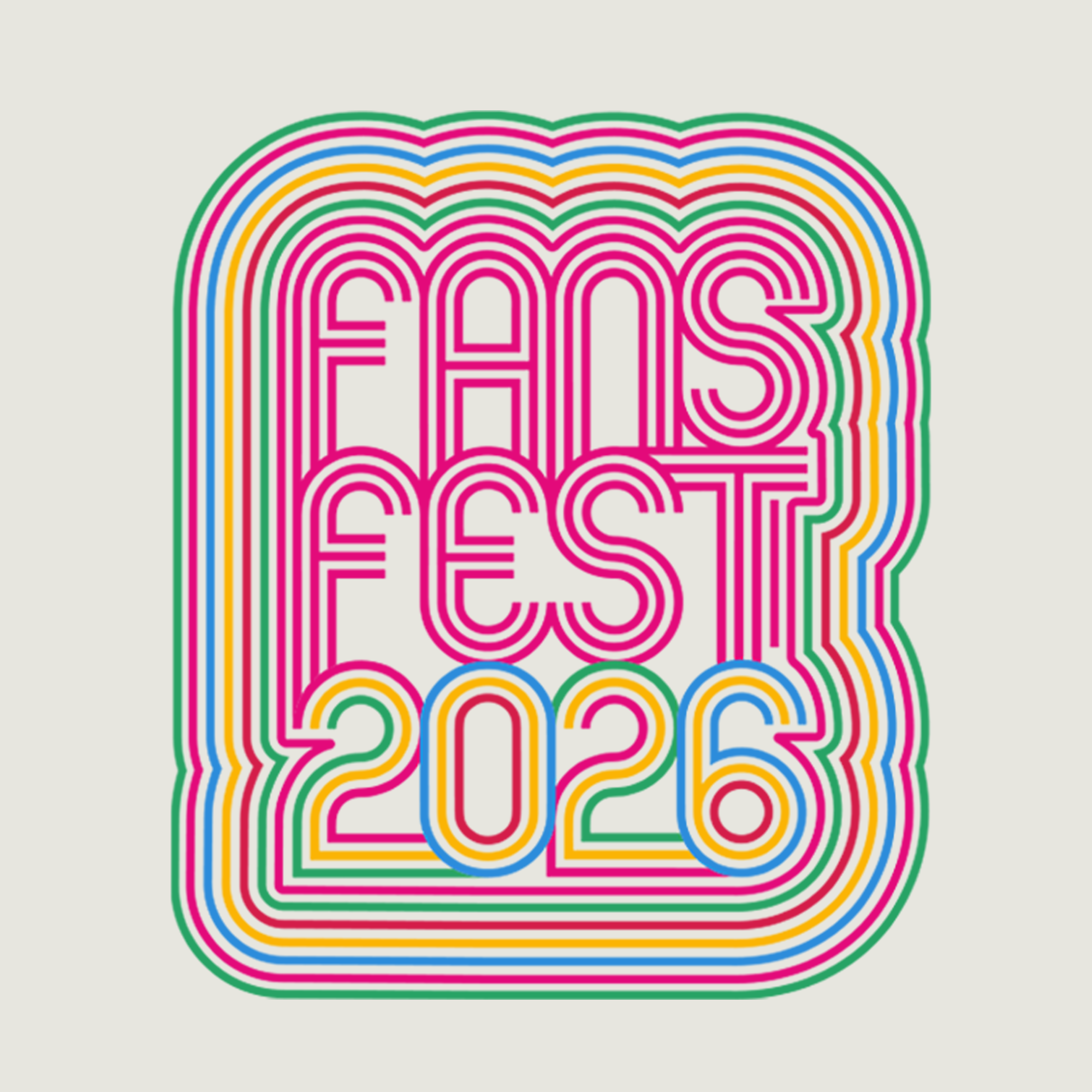 The (Preorder) Women's Fans Fest 2026 Limited Tee by Other features a vibrant retro "FANS FEST 2026" neon logo and comes in a classic women’s fit made from 100% cotton. Available exclusively as a limited preorder.