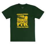 Green t-shirt with yellow Hieroglyphics Hiero Day 2023 graphic on the front chest.