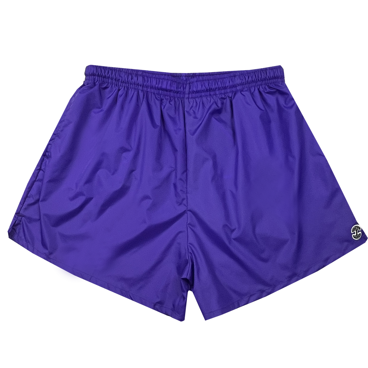 Purple nylon shorts shop