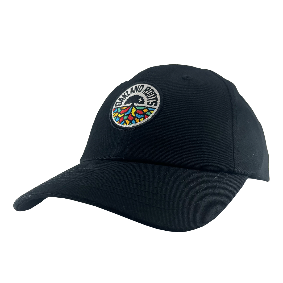 Roots SC Logo Black Cap - Curved Visor Strapback Hat for
