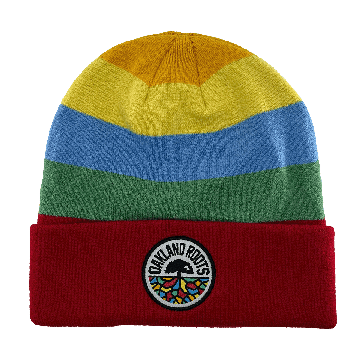 Oakland Roots SC Mosaic Stripe Beanie 7260575301747