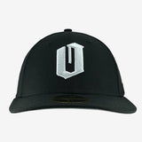 Black New Era cap with an embroidered white O logo.