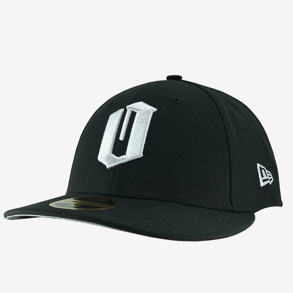 Black New Era cap with an embroidered white O logo.