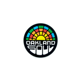 Plastic shoe charm of full-color Oakland Soul logo.