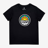 Women’s cut t-shirt with a graphic of a full color Oakland Soul logo on the chest.