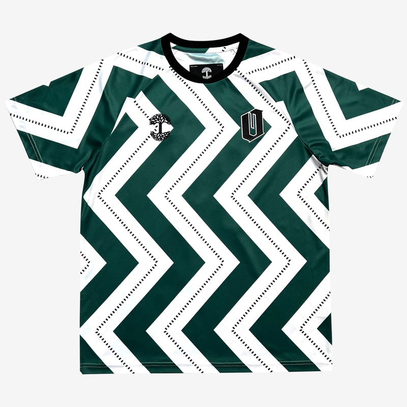 Soccer Jersey - Official Away, Fit, Green White Zig Zag – Oaklandish