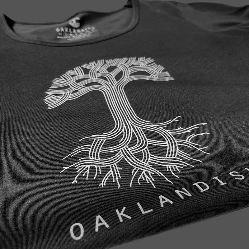 T-Shirt - Women's Classic Oaklandish Logo, Black Cotton 