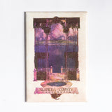 Refrigerator Magnet saying Alameda County California with purple & pink classical pond view.