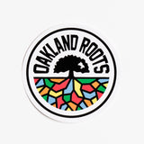 Oakland Roots full-color logo sticker.