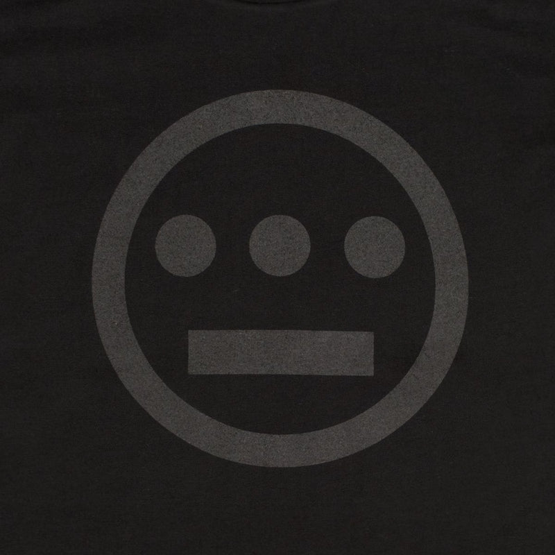 Close up of Hieroglyphics Hip-Hop logo on a black t-shirt.